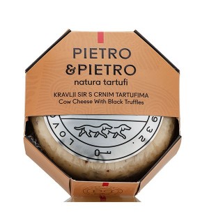 Formaggio di mucca al tartufo nero, Pietro & Pietro by Natura Tartufi
