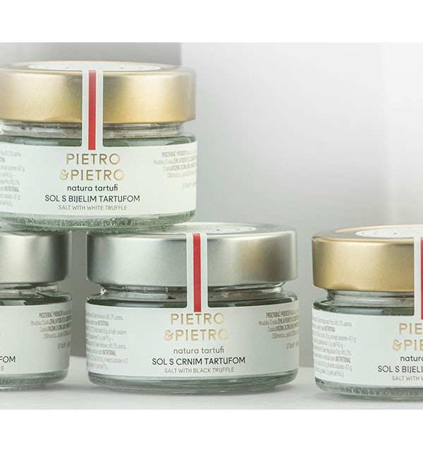 Salt with  black truffles, Pietro & Pietro by Natura Tartufi
