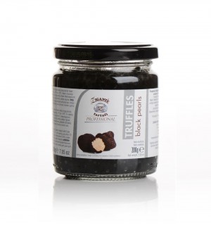 Black truffle beads, 