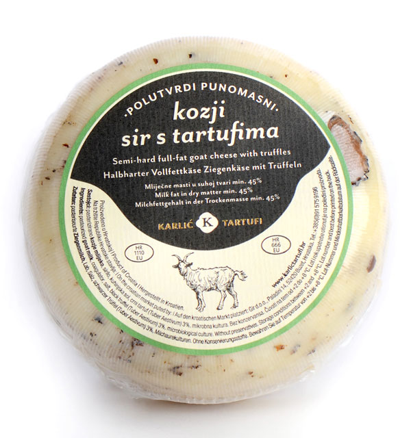 Ziegenkäse mit Trüffeln, Karlić Tartufi