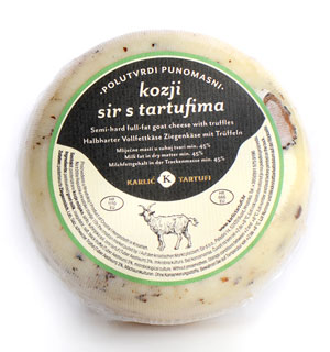 Goat cheese with truffles, Karlić Tartufi