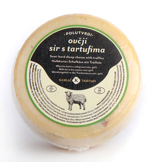 Sheep cheese with truffles, Karlić Tartufi