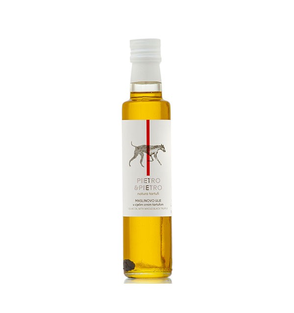 Olive oil with whole black truffle, Pietro & Pietro by Natura Tartufi
