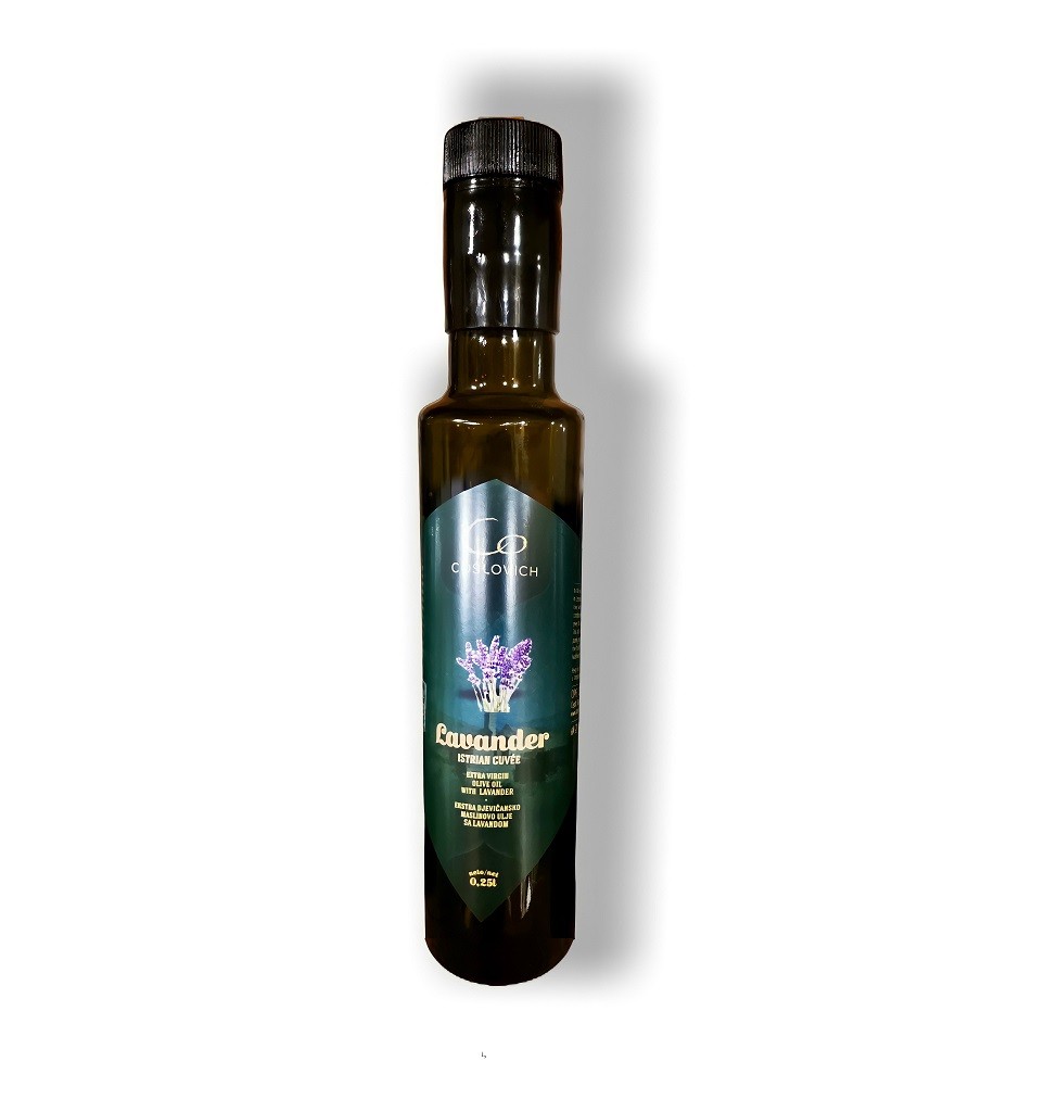 Extra virgin olive oil with lavender, Vina Coslovich